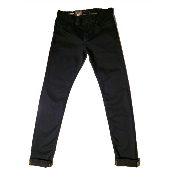 Jeans effen donkerblauwe denim Slim-fit ‘SLIM’ Alberto Broeken