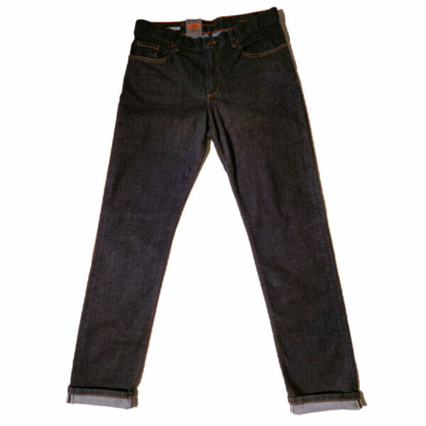Jeans effen donker blauwe denim Regular-fit ‘PIPE’ Alberto Broeken