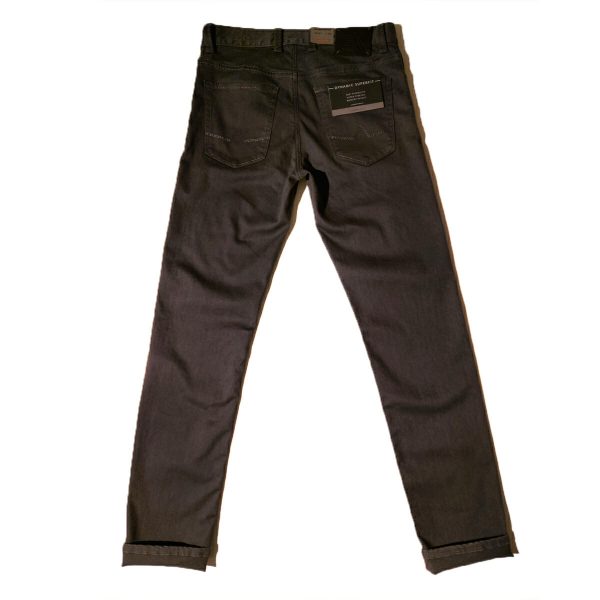 Jeans effen antraciet denim Regular-fit ‘PIPE’ Alberto Broeken