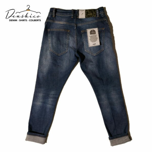 Jeans vintageblauw destroyed denim Tailored-fit Neckarau Goldgarn Broeken