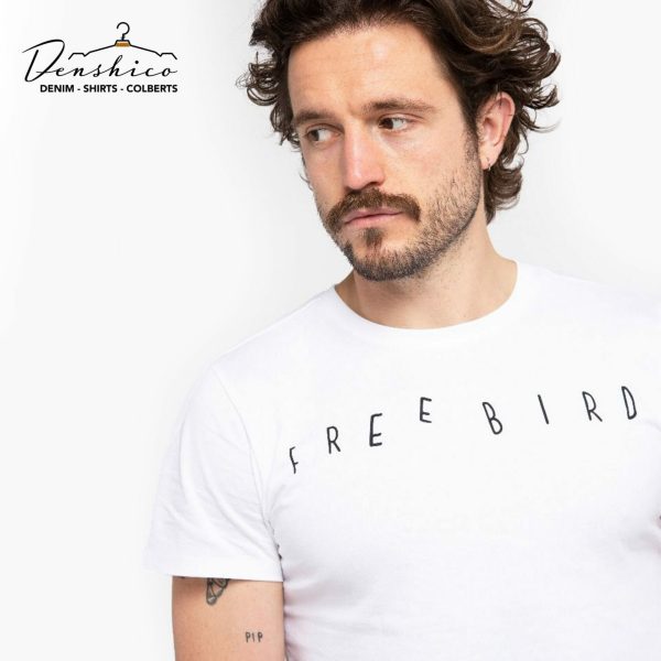 T-shirt wit free bird Amsterdenim T-shirts