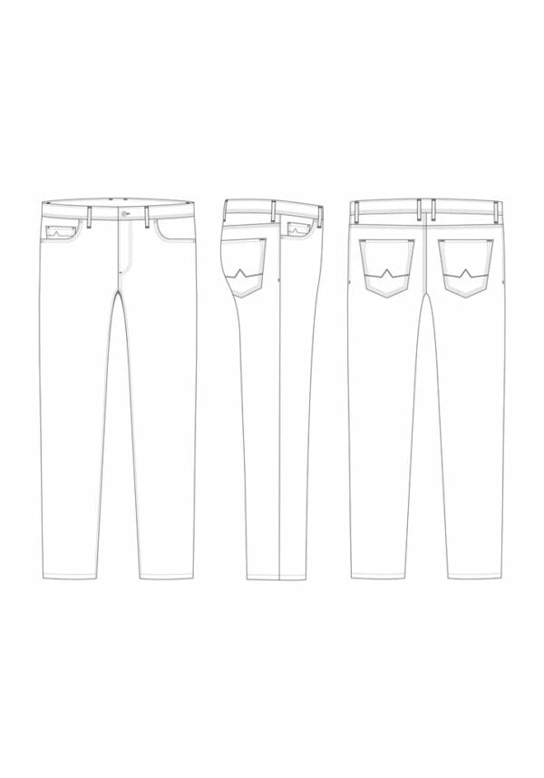 Jeans zand super light tencel denim regular-fit ‘PIPE’ Alberto Broeken