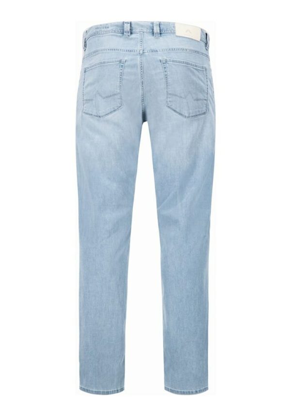 Jeans licht blauw super light tencel denim regular-fit ‘PIPE’ Alberto Broeken