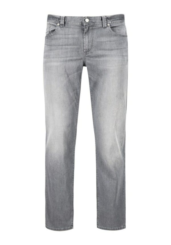 Jeans licht grijs super light tencel denim regular-fit ‘PIPE’ Alberto Broeken