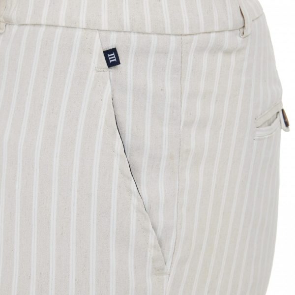 Short sand off-white striped knitted Baker Tresanti Shorts