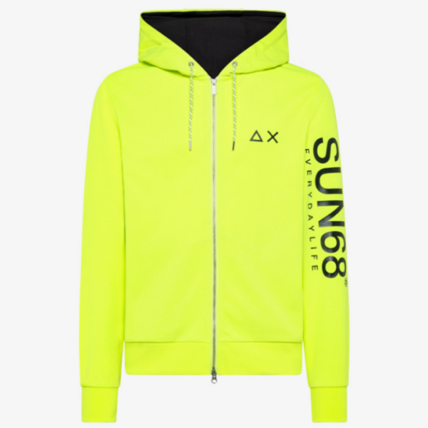 Sweat vest fluor geel SUN68 Vesten