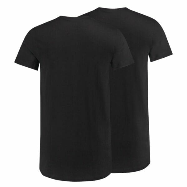 T-shirts zwart 2-pack Regular-fit hoge ronde hals Amsterdam RJ Bodywear Accessoires