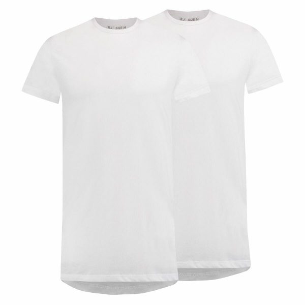 T-shirts wit 2-pack Regular-fit hoge ronde hals Amsterdam RJ Bodywear Accessoires