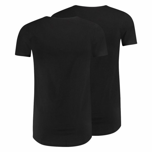T-shirts zwart 2-pack Body-fit V hals Den Bosch RJ Bodywear Accessoires
