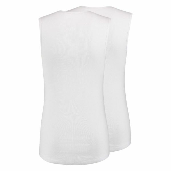 T-shirts sleeve less wit 2-pack Slim-fit ronde hals Assen RJ Bodywear Accessoires