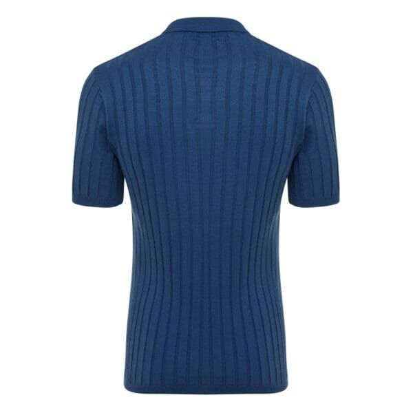 Polo blue knitted stripe Blake Tresanti Polo's