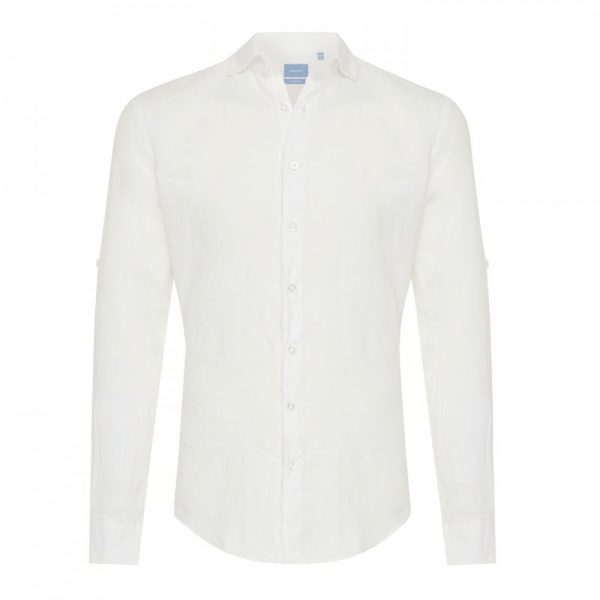 Shirt wit linnen Tailored-fit Tresanti Shirts