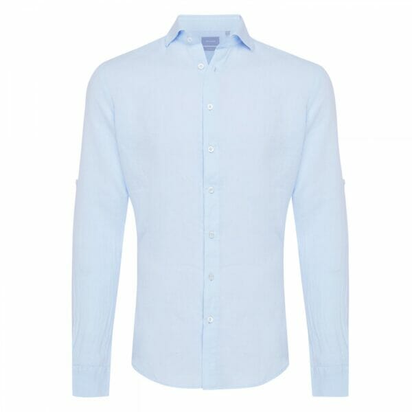 Shirt licht blauw linnen Tailored-fit Tresanti Shirts